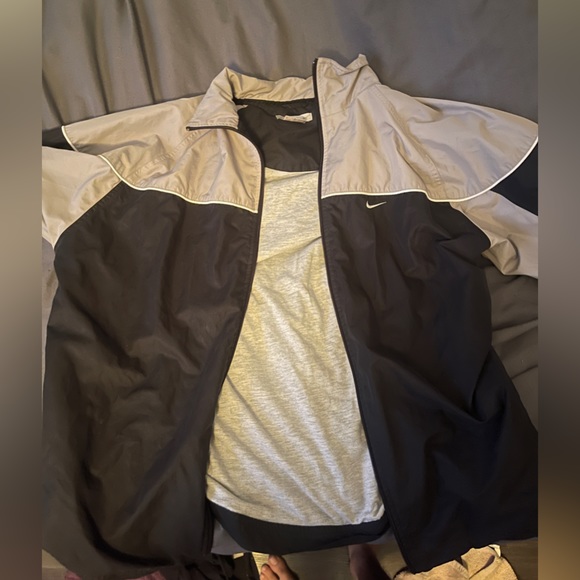 Vintage 90s Nike Team Embroidered Track Jacket Full Zip L - Picture 3 of 5